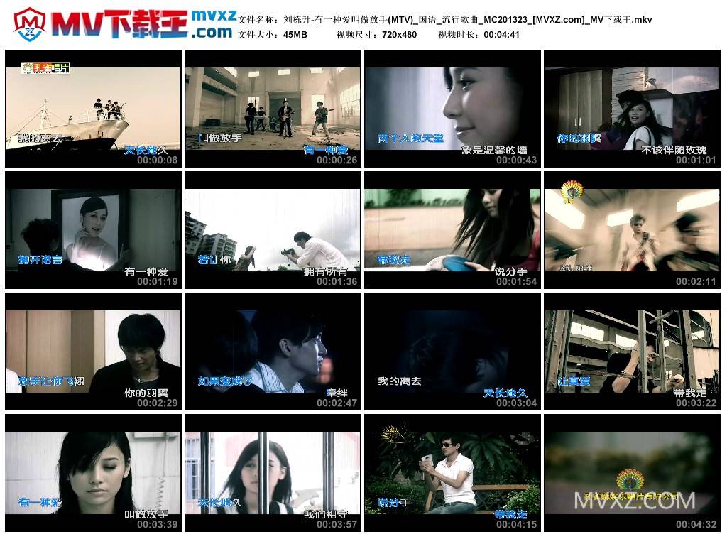 刘栋升-有一种爱叫做放手(MTV)_国语_流行歌曲_MC201323